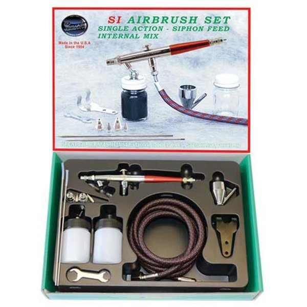Paasche Single Action Internal Airbrush Mix Set with All Three Heads PA398305